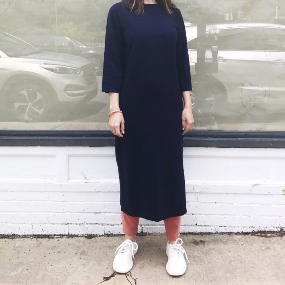 Vintage Linea Louise Dell'Olio Midi Long Sleeve XS